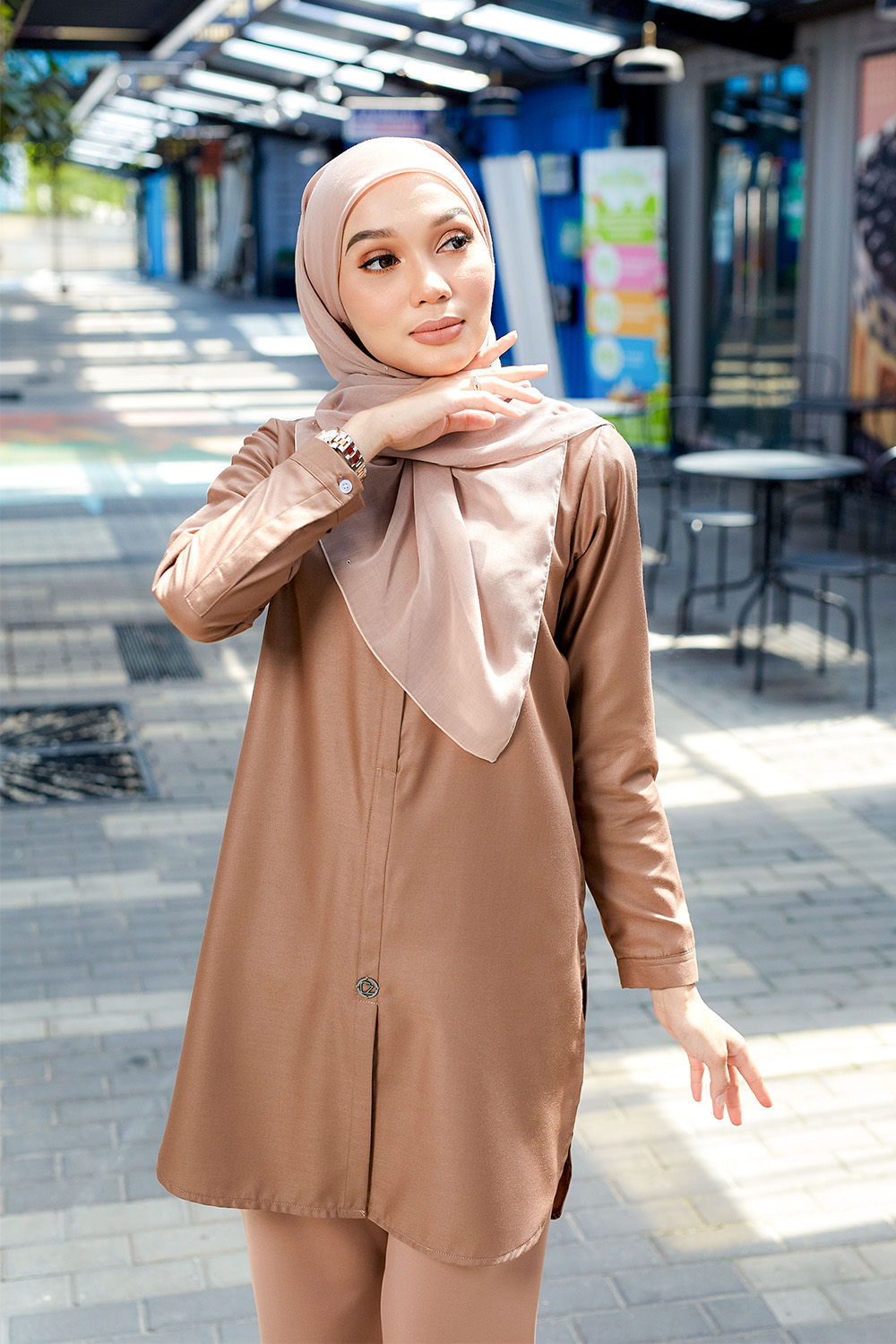 Aileen Blouse - Cocoa Brown